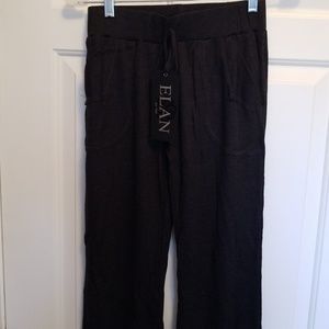 Elan Wrap Pant with Open Leg Black